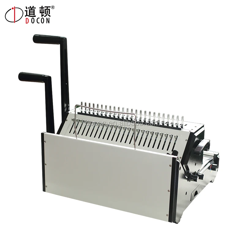 Manual comb binder machine
