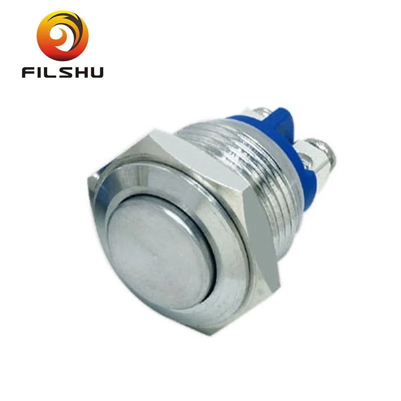 IP65 10mm 16mm Anti-vandal pushbutton switch