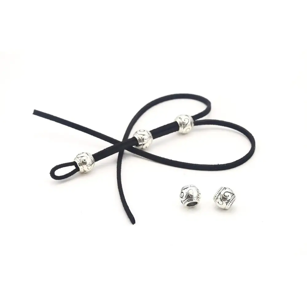 Set of 5 retro simple personality fashionable street patting alloy braid hair ornaments hair ring