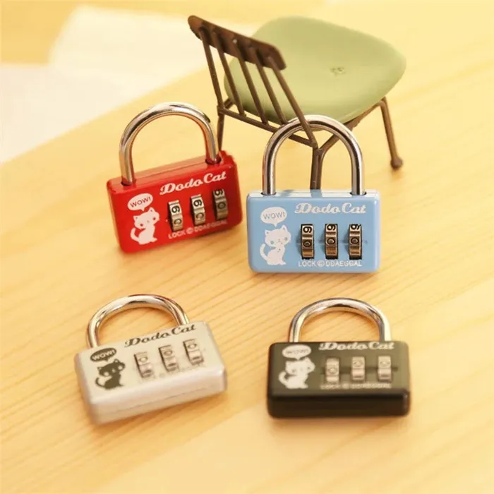 
Alibaba hot sale portable zinc alloy code diary lock | lock for notebook 