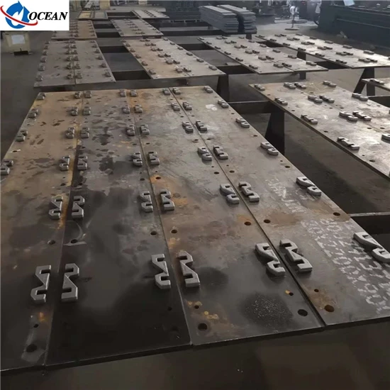 steel soleplate for crane rail railroad