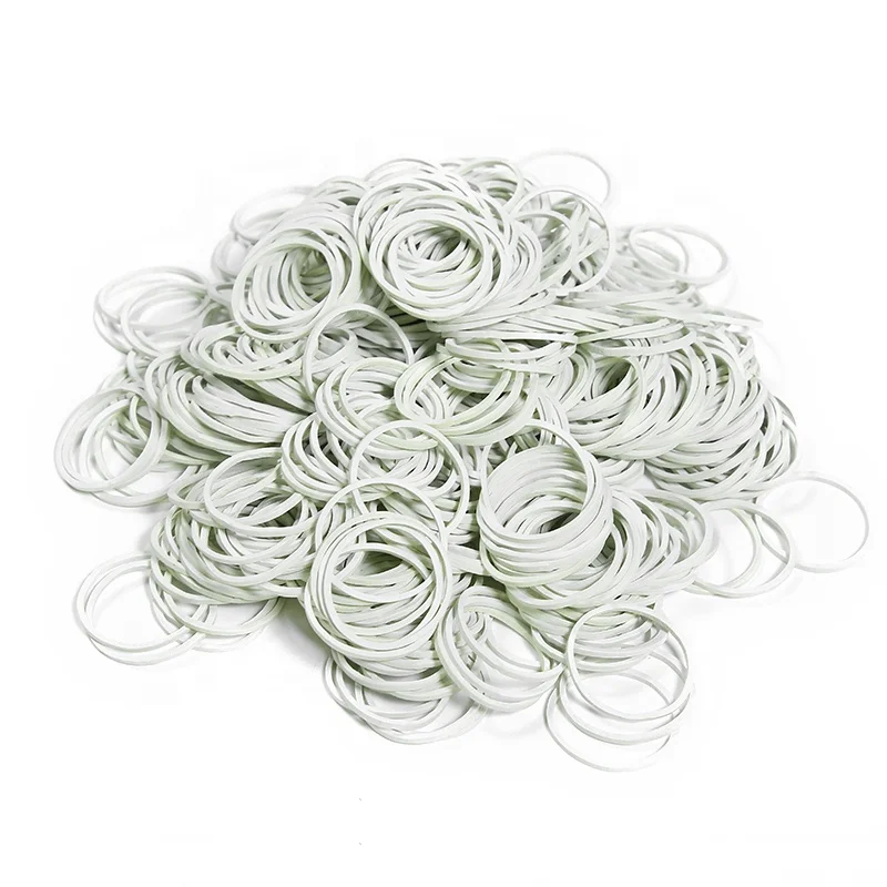 Wholesale environmental protection rubber band white apron factory direct rubber products