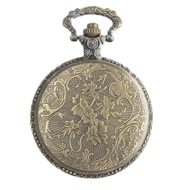 Fashion hot sale fiery dragon Pocket Watch Factory Pendant Retro Pocket Watches Direct Sale for Old Men Women