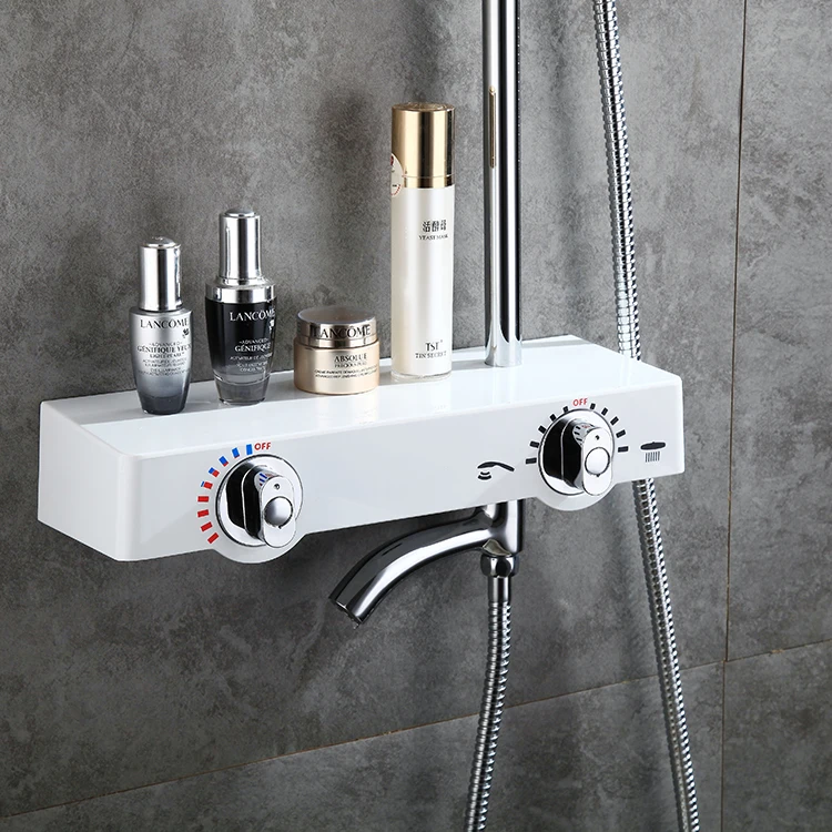 Professional factory CREA Shower Faucets bathroom thermostatic shower column set