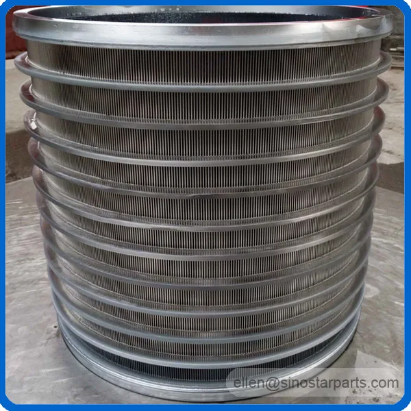 stainless steel slot screen basket for stock preparation