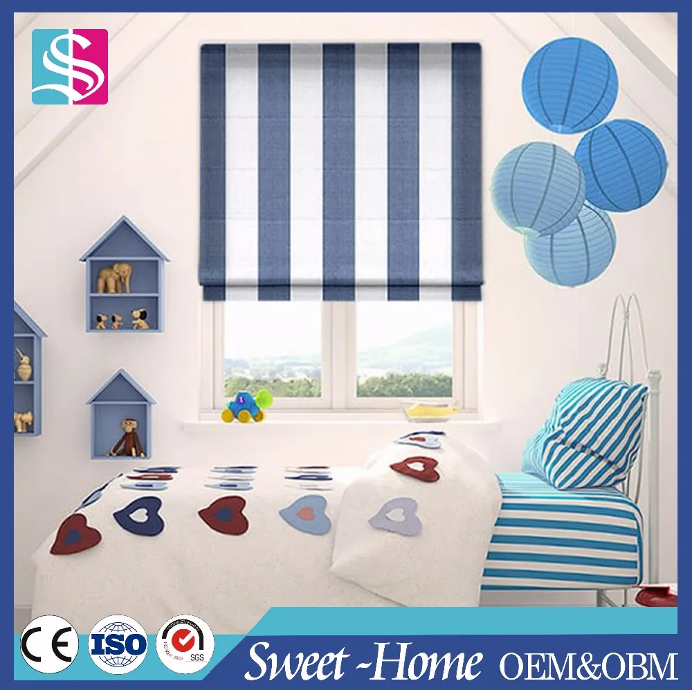 Window Treatment Pretty Roman Shade Thermal Cordless