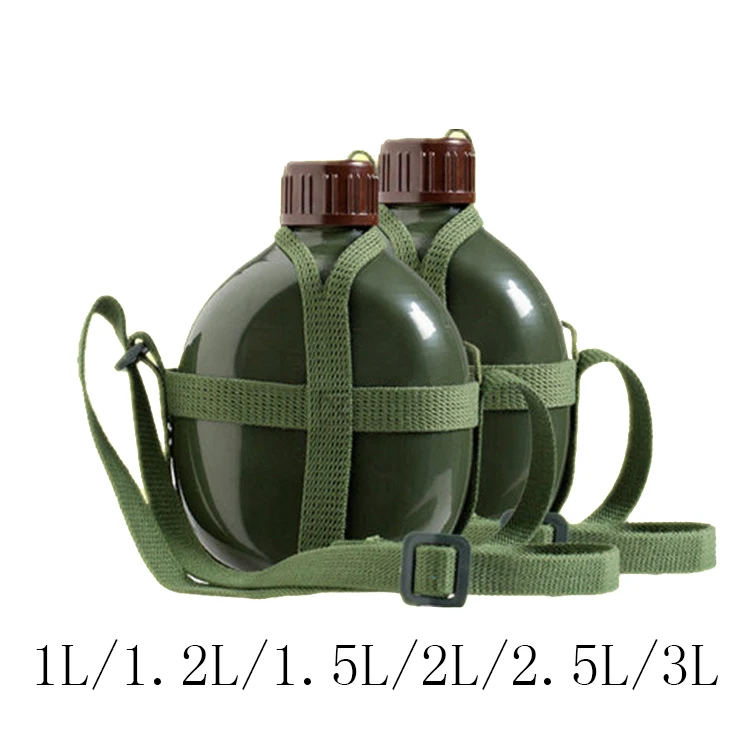 Военный Камуфляжный алюминиевый чайник зеленая бутылка для питьевой воды кемпинга