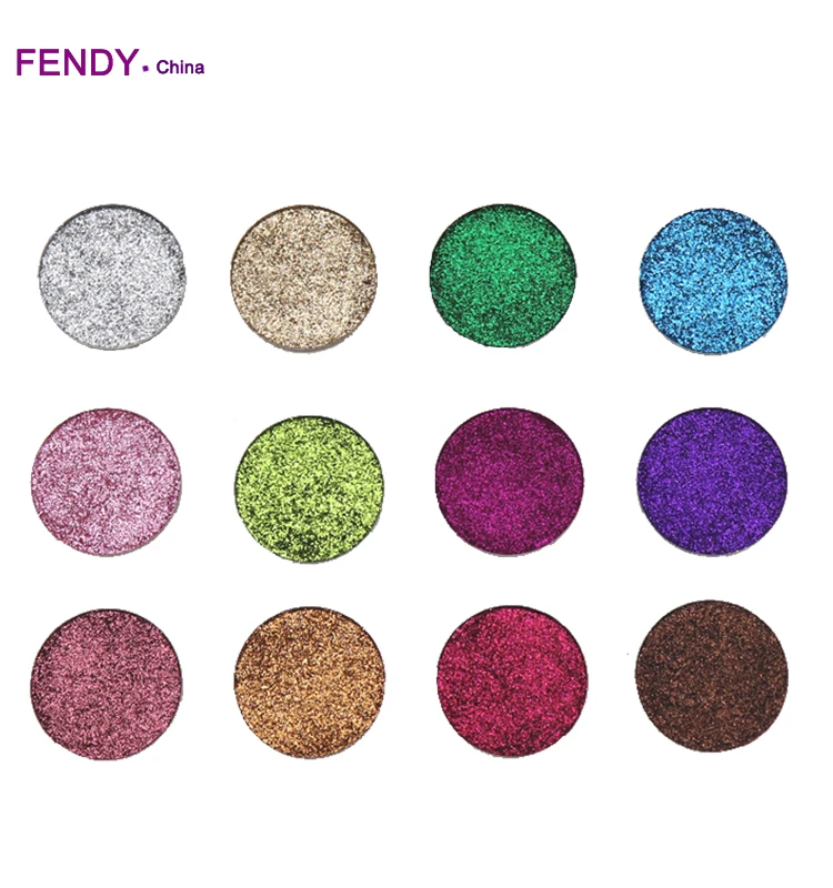 New product pressed glitter eyeshadow palette magnetic pressed glitter eyeshadow DIY private label palette