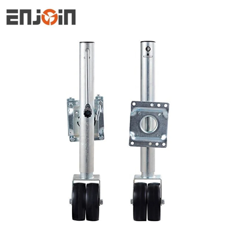 ENJOIN 1500LBS Marine Swivel Swing Down Trailer Jack with Wheel