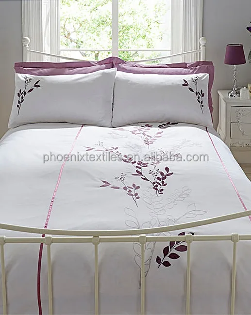 newest embroidery silk cotton quilt cover