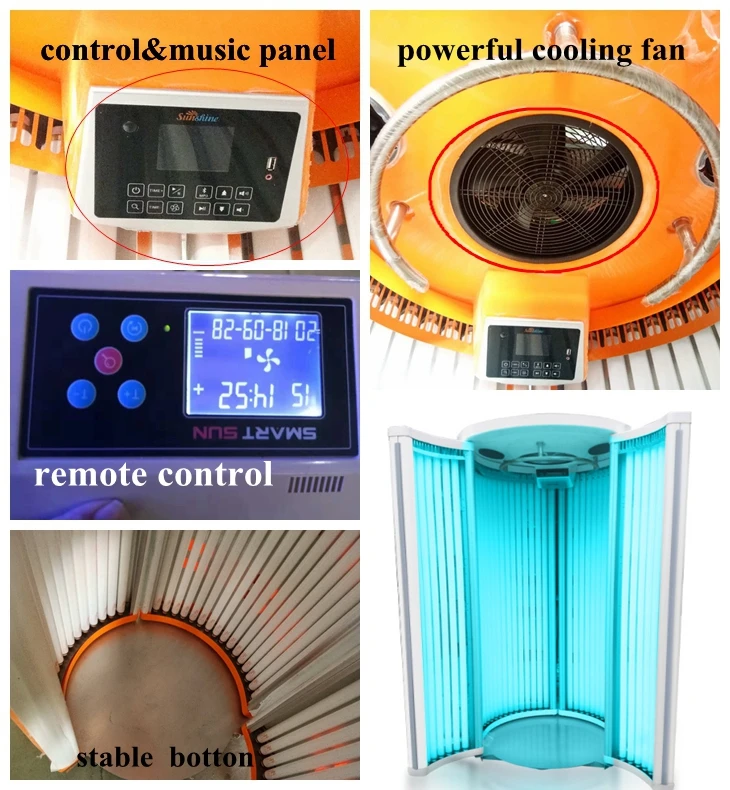 
2019 Sunshine F6 Bronze skin solarium machine cheaper solarium machine prices for vertical solarium ttanning bedsJL 