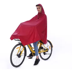100% Motorcycle Bicycle Bike Polyester Unisex Cycling Rain Poncho Raincoat