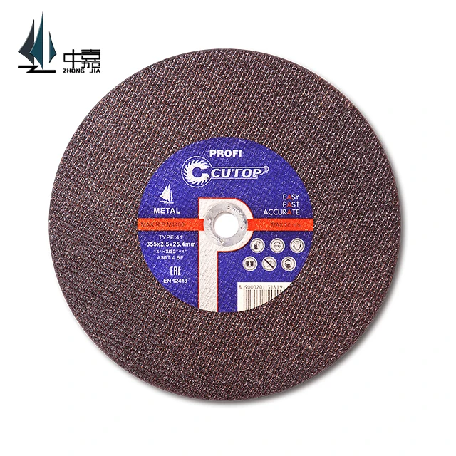 Cutop brand manufacturer located in China specialized in cutting & grinding disc with MPA & En12413 quality