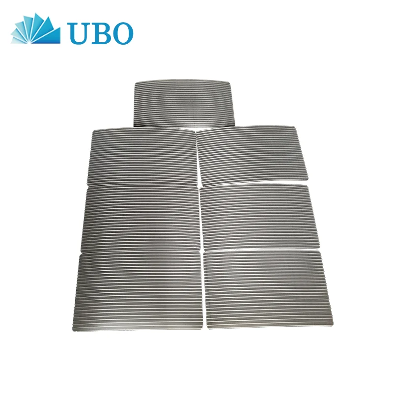 
Wedge Wire Welded Parabolic Curve Screen Panel filter for Water Treatment 