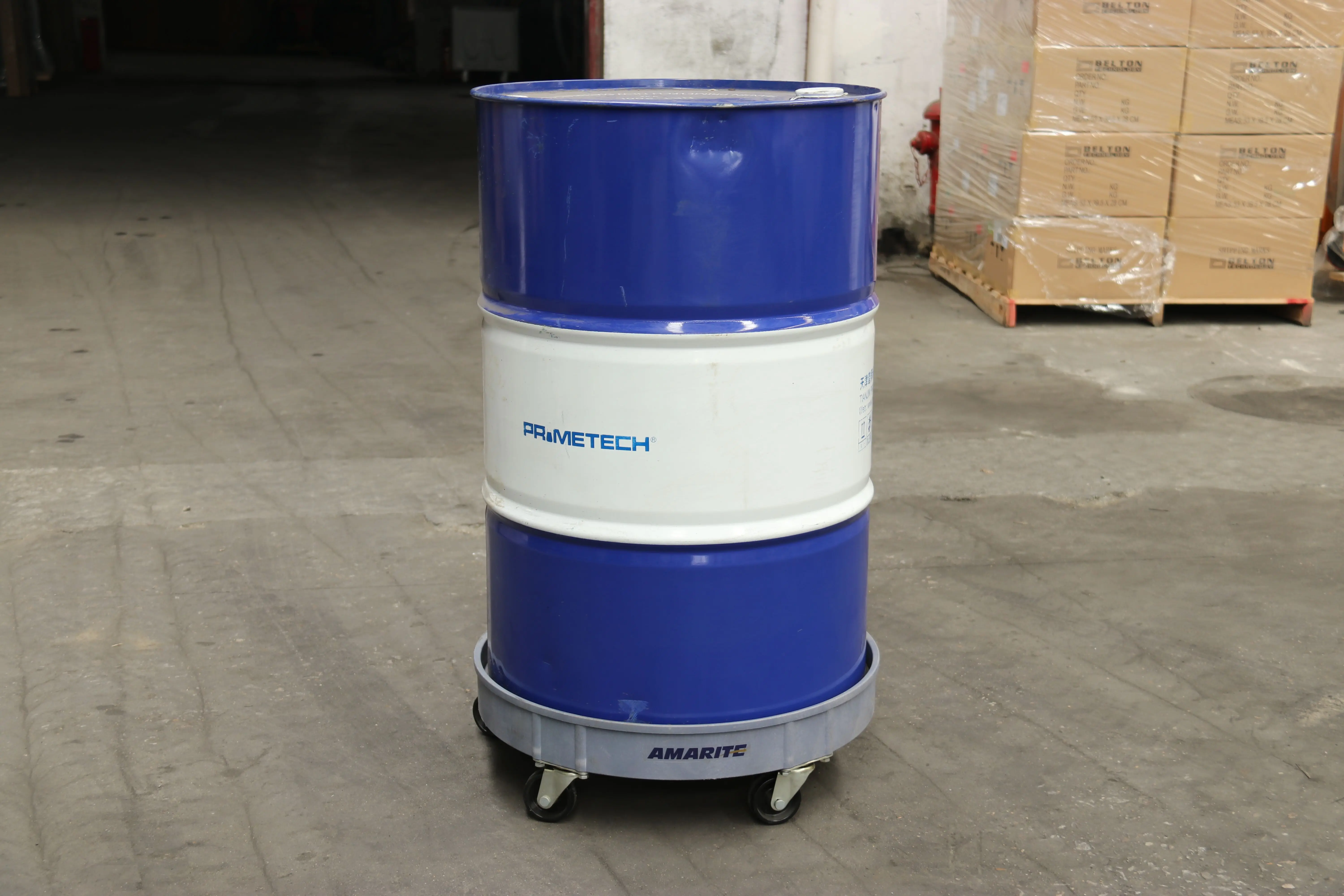 
plastic round moving drum dolly 