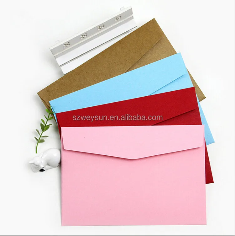 Solid Candy Color Envelopes Wedding Birthday Invitation Envelopes