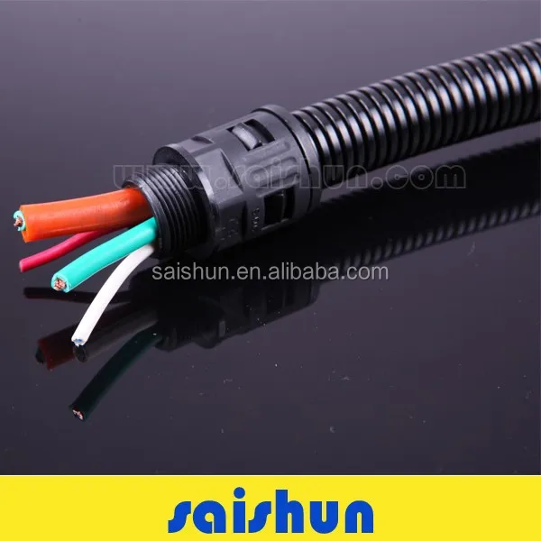 Factory price cable conduit PP PA66 plastic tube CE UV flexible corrugated nylon hose