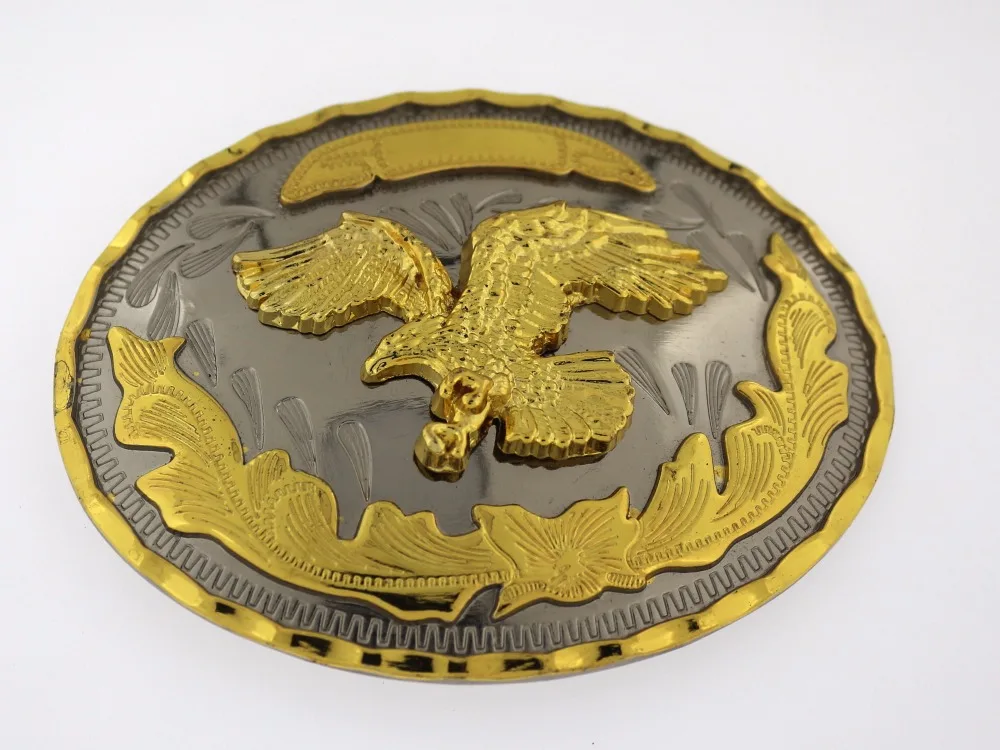 2017 40mm custom black hawk western Double Color Belt Buckle