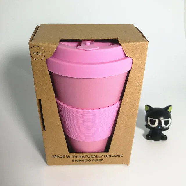Eco Friendly Nature Material Reusable 450ml 16oz Pure PLA Tea Coffee Mug Travel Mug Coffee Cup Take Away Melamine Free
