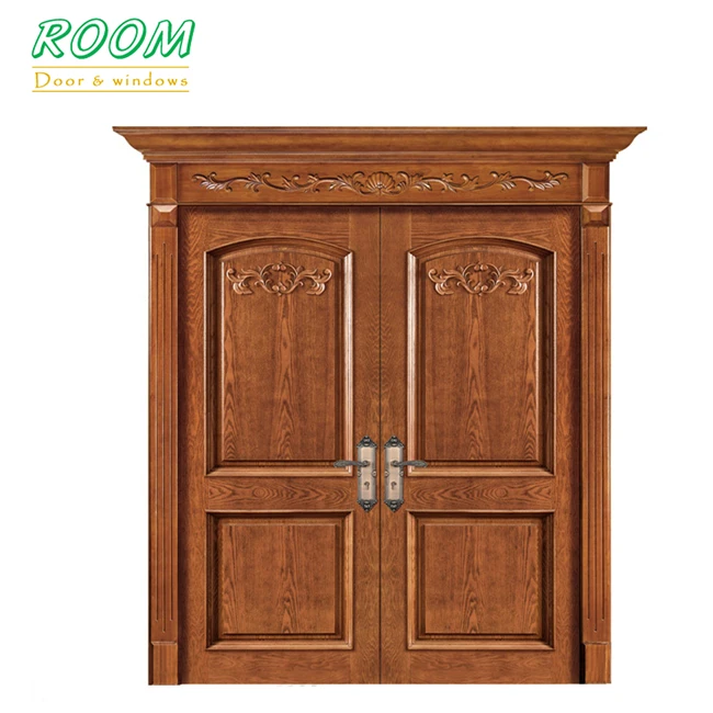 Exterior malaysia teak wood main door frame designs vinyl door covering