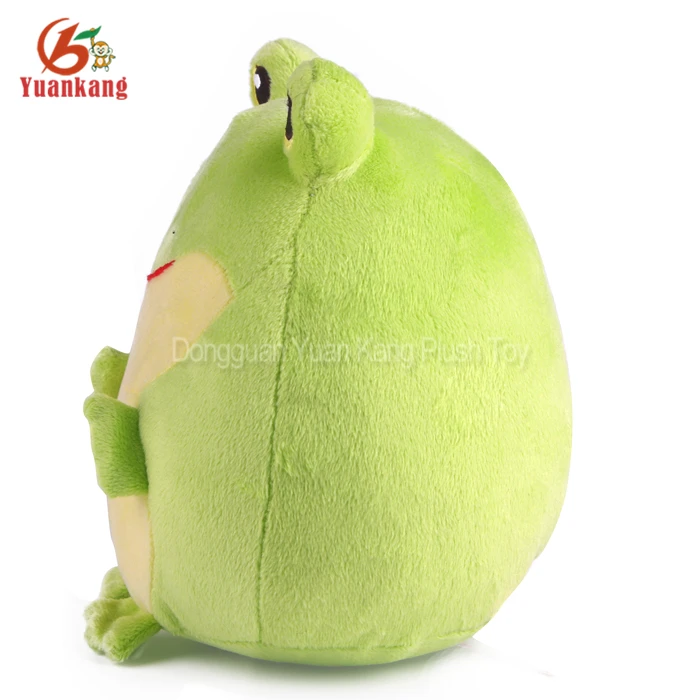 Ball Shape Soft Comfortable Green Plush Toy Soft Toys Frog For Claw Machine