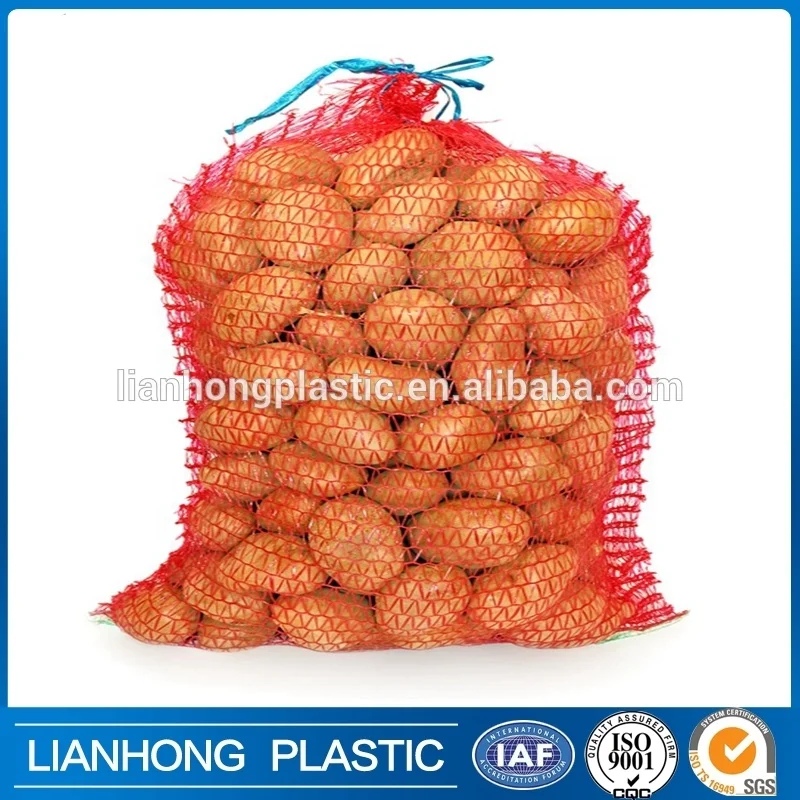 Durable and cheap PP onion mesh bag for onion, potatoes, pepper and other vegetables net bag