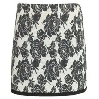 White rose cotton blend girl mini skirt custom women summer short hot mini skating skirt