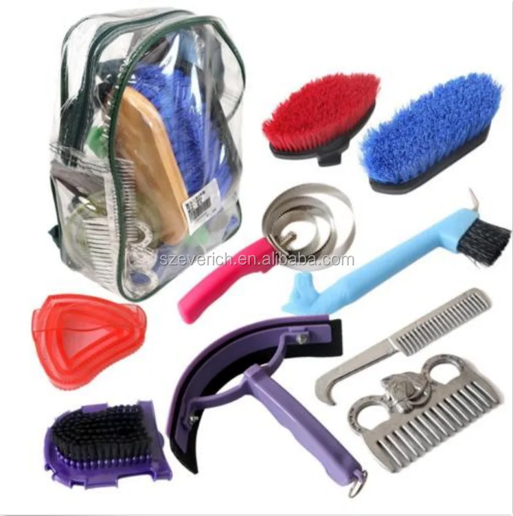 Horse Grooming Kits with plastic package