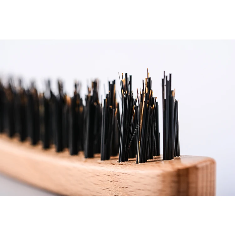 Professional Cheap Wholesale 100% Natural Boar Bristles Wood Hair Coloring Synthetic Hair brush Hair Tint Brush