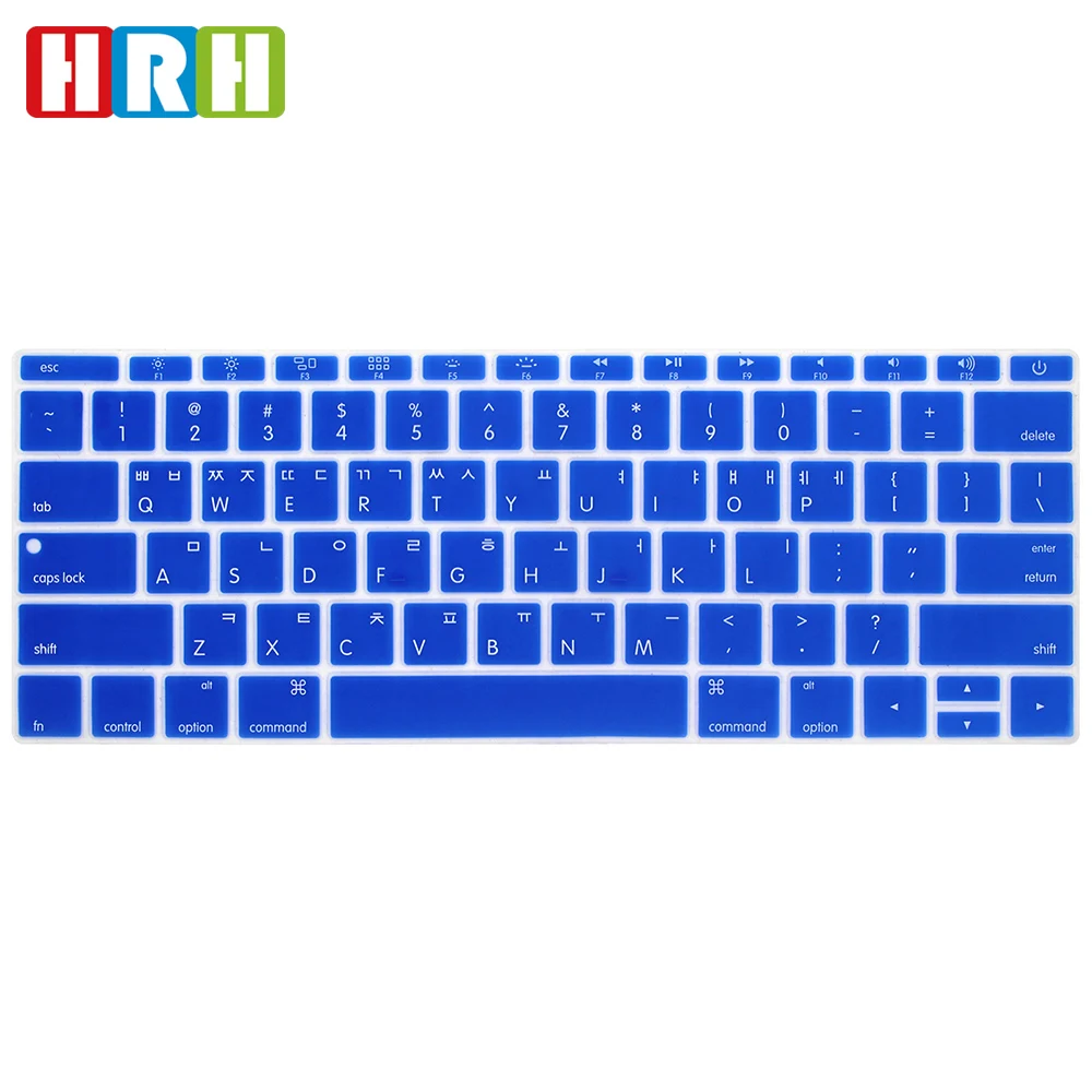 силиконовые корейский клавиатура обложка для macbook 12 Английская версия