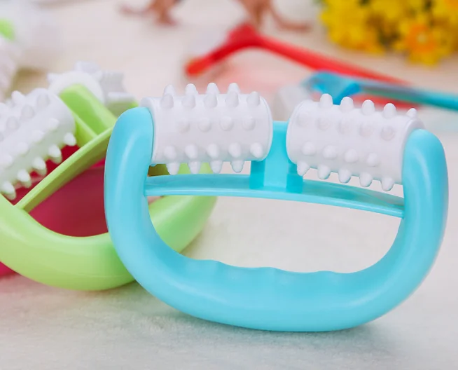 
2019 Promotional sports portable body stress reliever hand grip plastic Manual Body Anti-Cellulite massager 