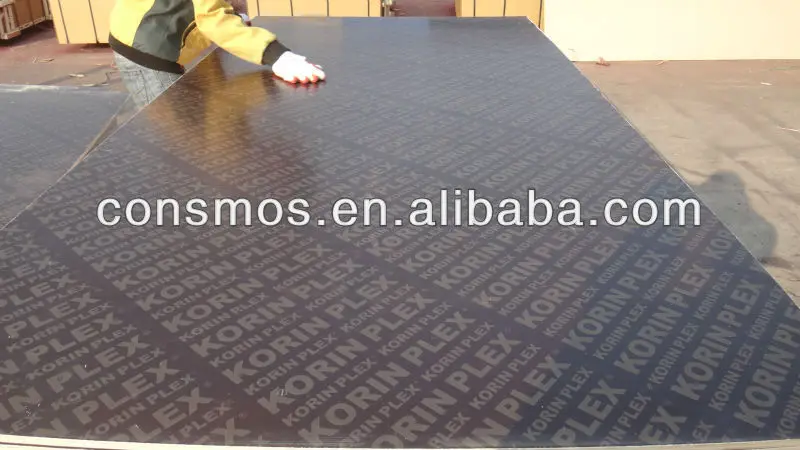 12mmx1220x2440 korine plex brand film faced plywood for construction