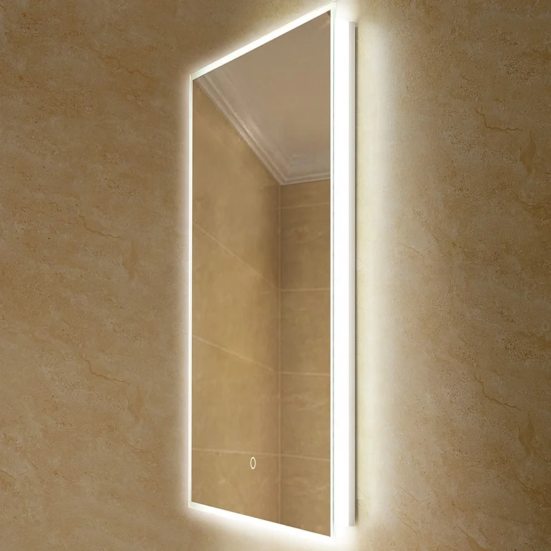 Contemporary Used Television Behind Mirror