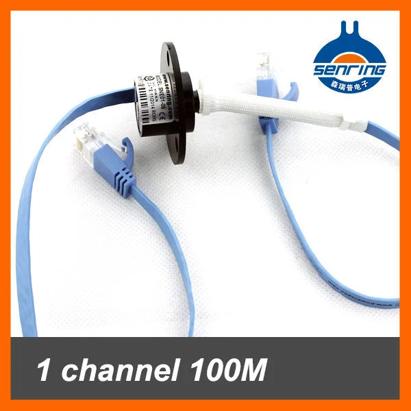 1 channel 100M Base T ethernet cable with OD 22mm capsule slip ring