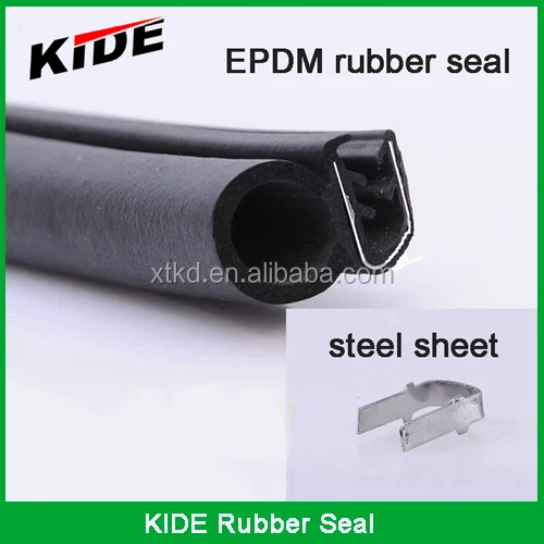 Rubber seal strip for auto door