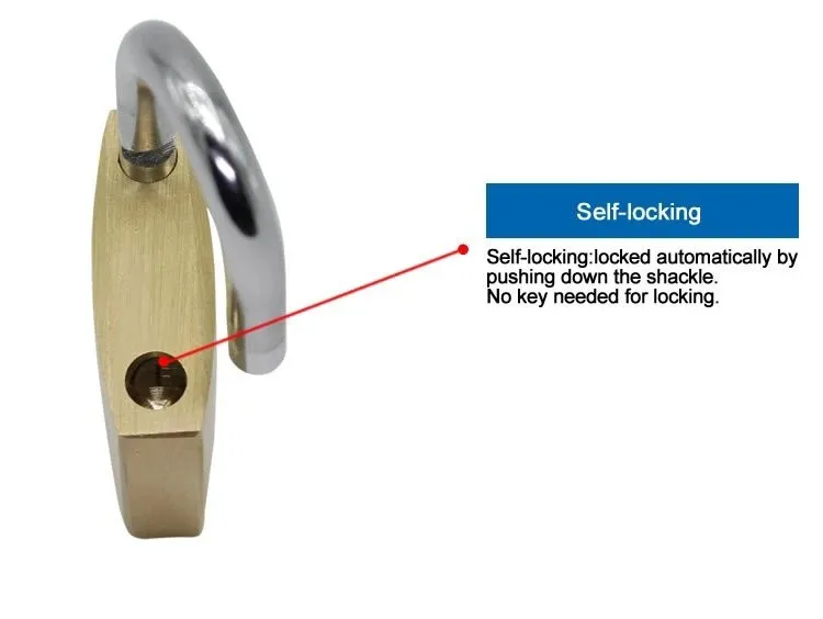 Factory wholesale fine polishing big small thin type best safty cheap price imitate brass padlock