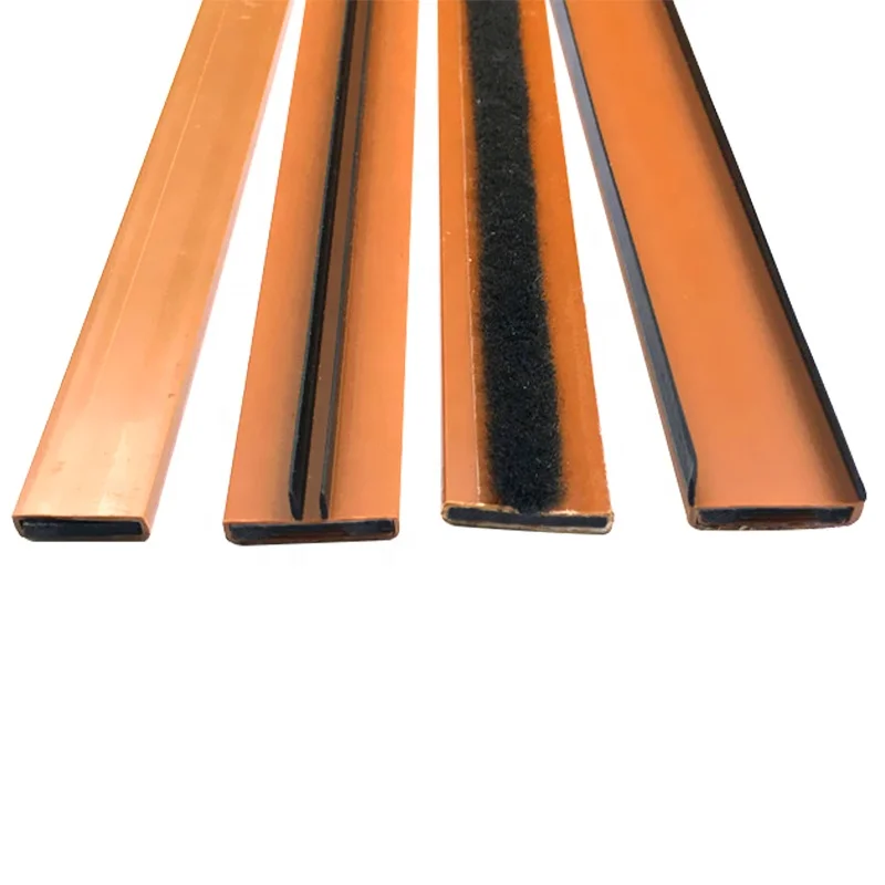 Fire Stopping Products Rigid PVC cover Intumescent Fire Resistant Door Seals Weather Strip with Adhesive tape