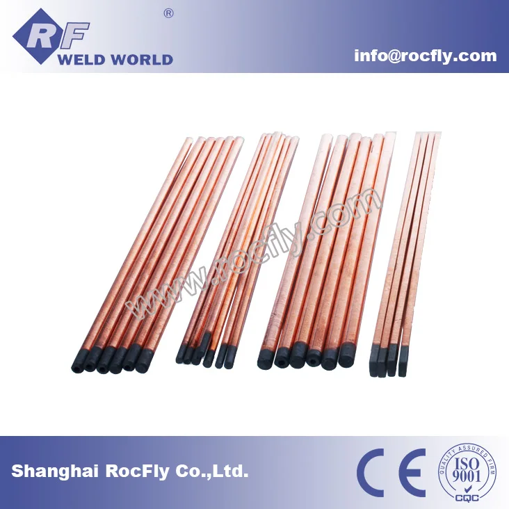 Copper Coated Jointed Gouging Rod Carbons Graphite Electrode