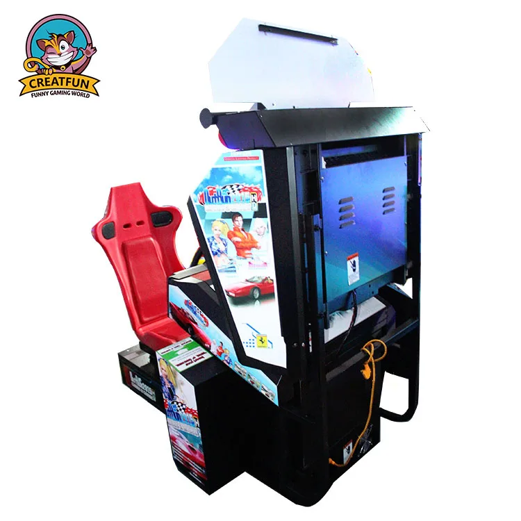 Factory price indoor coin operated video exciting car racing machine arcade games car race game