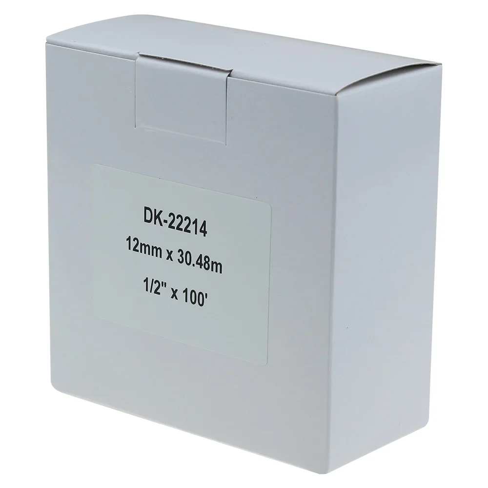 Ленты из белой бумаги непрерывной длины совместимые с этикеткой DK DK22214 DK2214 для Brother