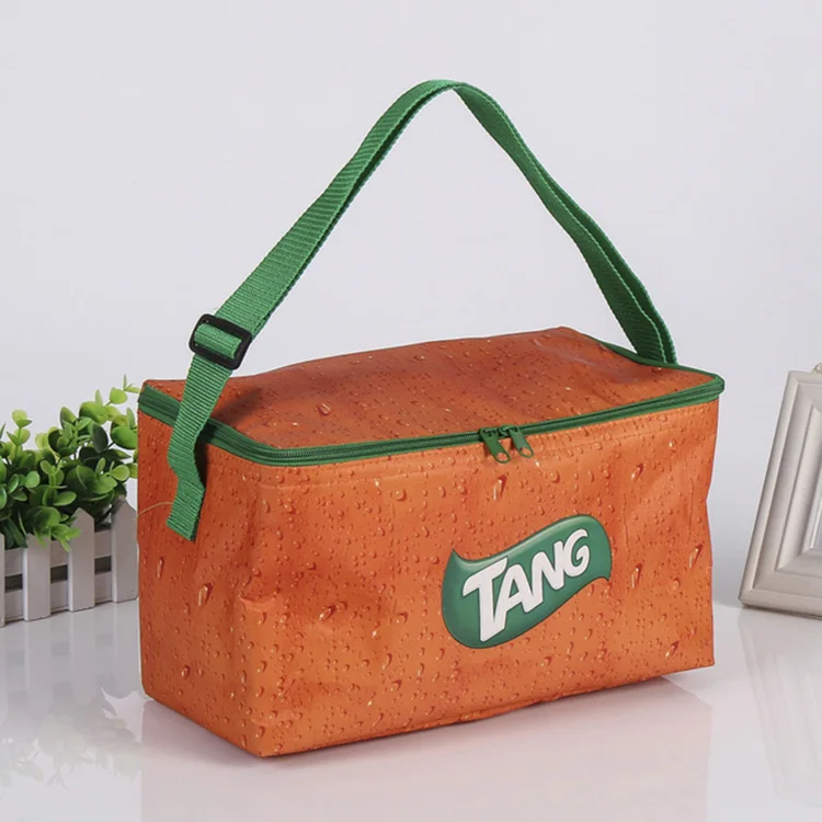 Wholesale Custom Logo Insulated Waterproof Lunch Bag Non-Woven Thermal Cooler Lunch bag for Kids Food Delivery Picnic