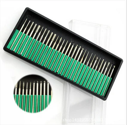 Top quality Tungsten 30 pieces Ceramic tungsten Carbide Nail Drill Bit Bits Set