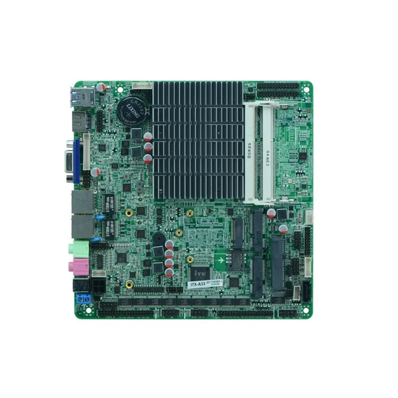 Новейший китайский поставщик без вентилятора J3455 с 2 * DDR3L edp emmc для mini PC dual ethernet материнская плата itx