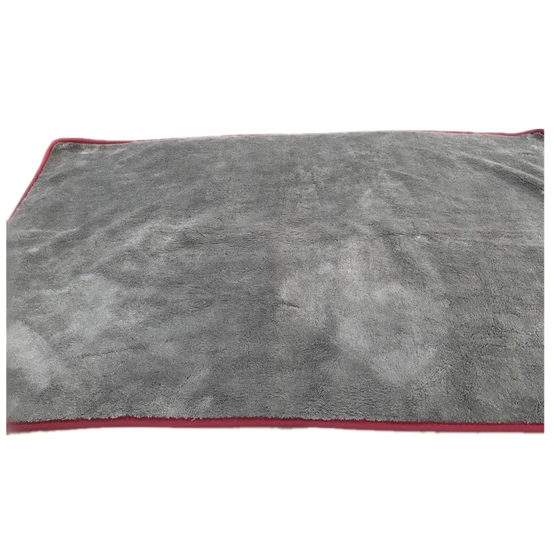 Custom logo microfiber embroidery towel for car drying polish