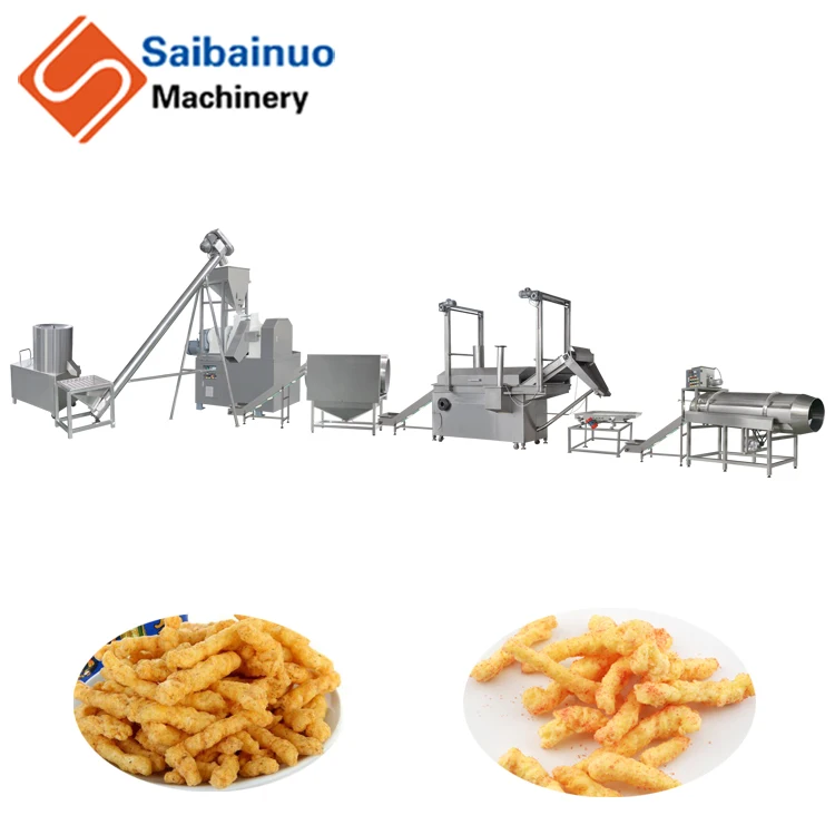 nacho cheese flavored cheetos machine production line
