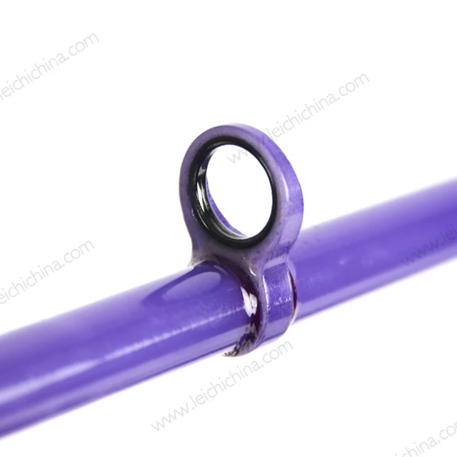 Purple 8ft 4wt 4pc carbon fiberglass fly fishing rod