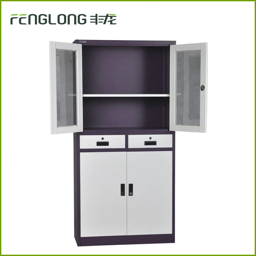 Современная офисная мебель поворотные стальные двери стекло дисплея шкаф/жертвенник