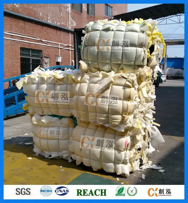 Exporting sponge foam in bulk rubber scrap foam