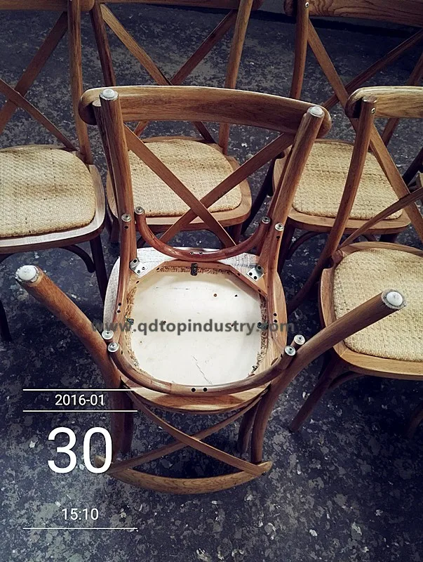 Oak Cross Back Kids Wedding Chair