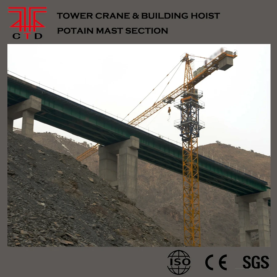 
TC5013A 6t hammer head tower crane bridge crane 